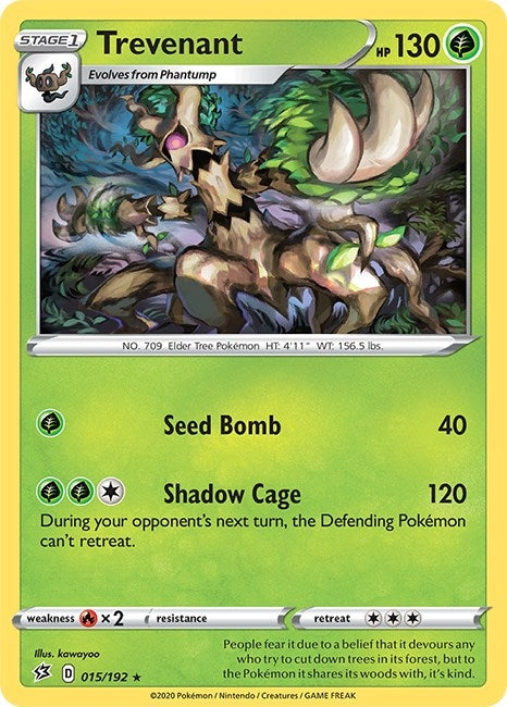 Image for Trevenant (015/192) (SWSH02) - Pokemon