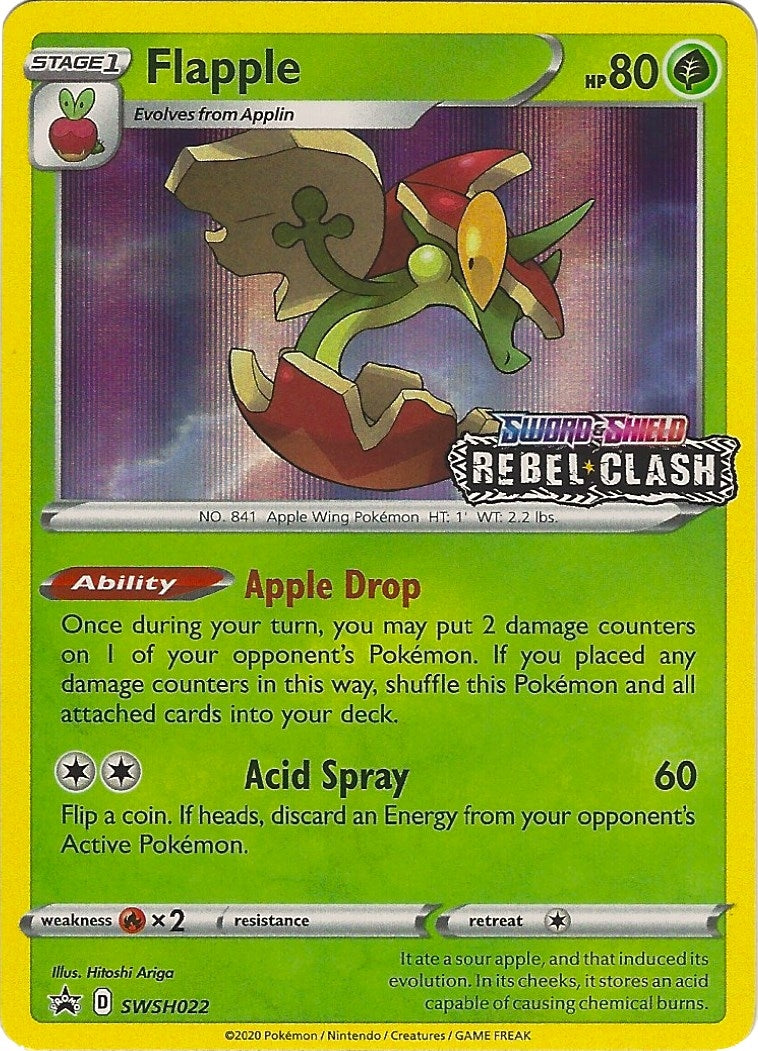 Image for Flapple - SWSH022 (Prerelease) (SWSH022) (SWSD) - Pokemon
