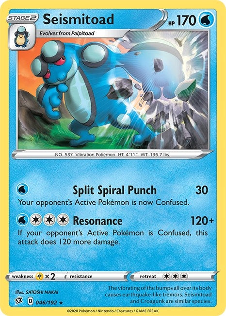 Image for Seismitoad (046/192) (SWSH02) - Pokemon