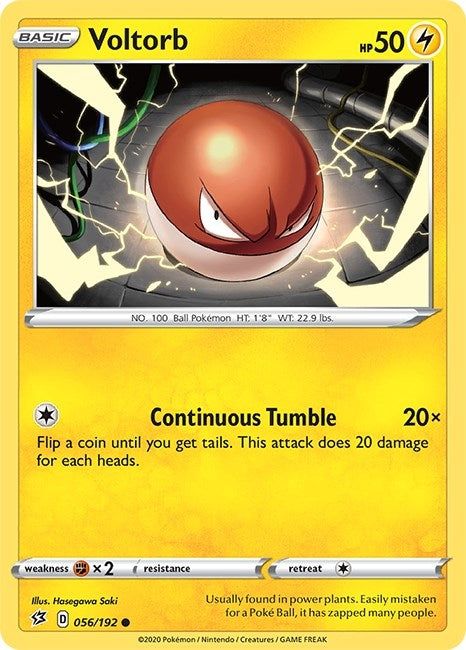Image for Voltorb (056/192) (SWSH02) - Pokemon