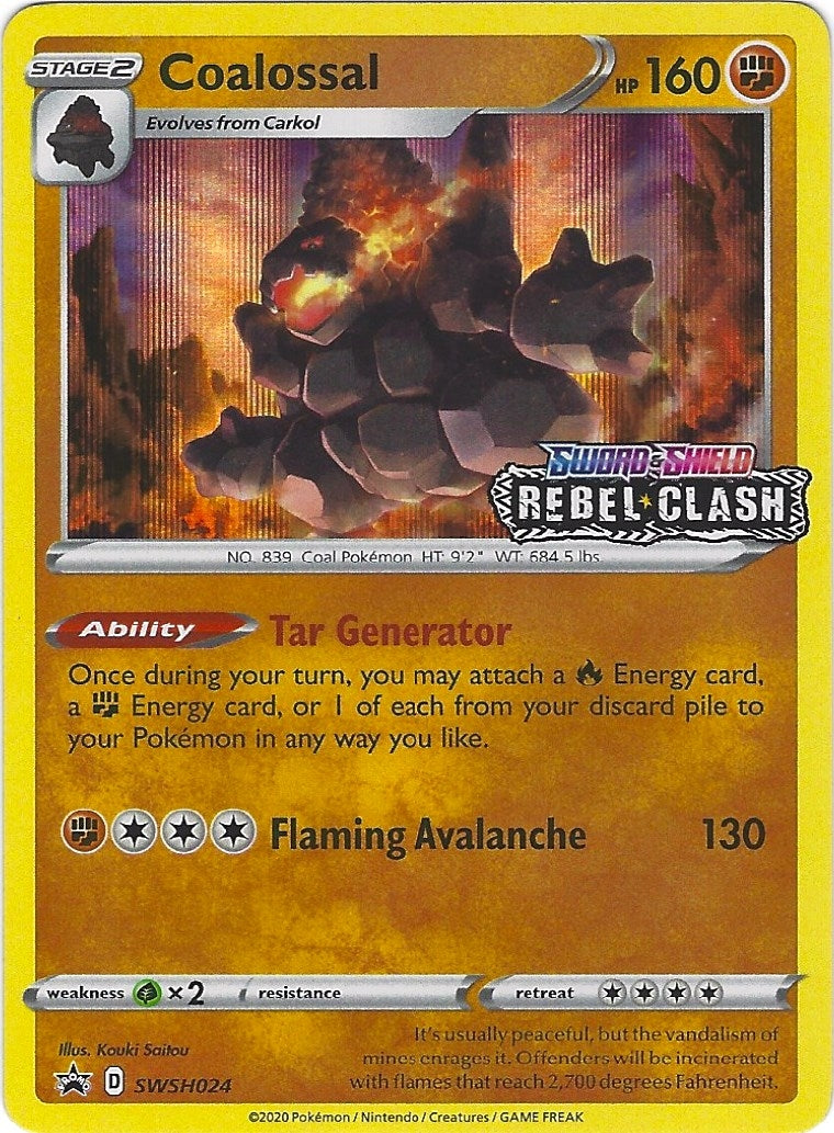 Image for Coalossal - SWSH024 (Prerelease) (SWSH024) (SWSD) - Pokemon