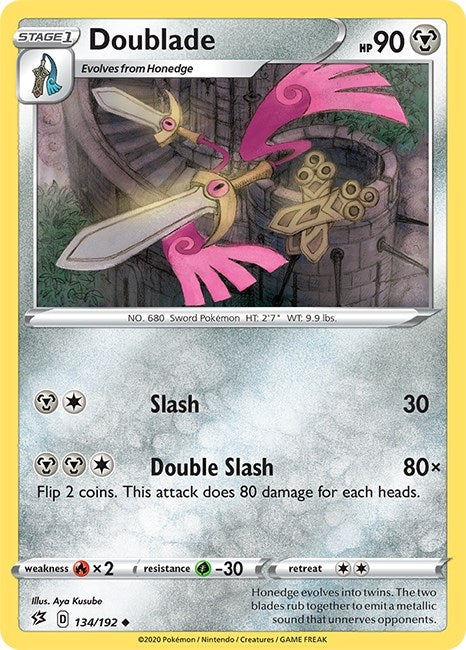 Image for Doublade (134/192) (SWSH02) - Pokemon