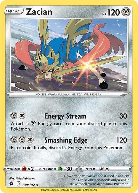 Image for Zacian (139/192) (SWSH02) - Pokemon