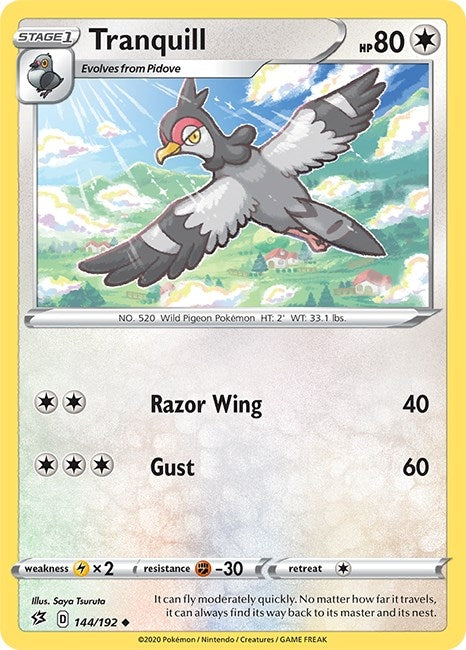 Image for Tranquill (144/192) (SWSH02) - Pokemon