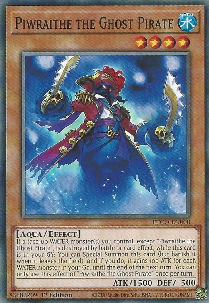 Image for Piwraithe the Ghost Pirate (ETCO-EN000) (ETCO) - YuGiOh