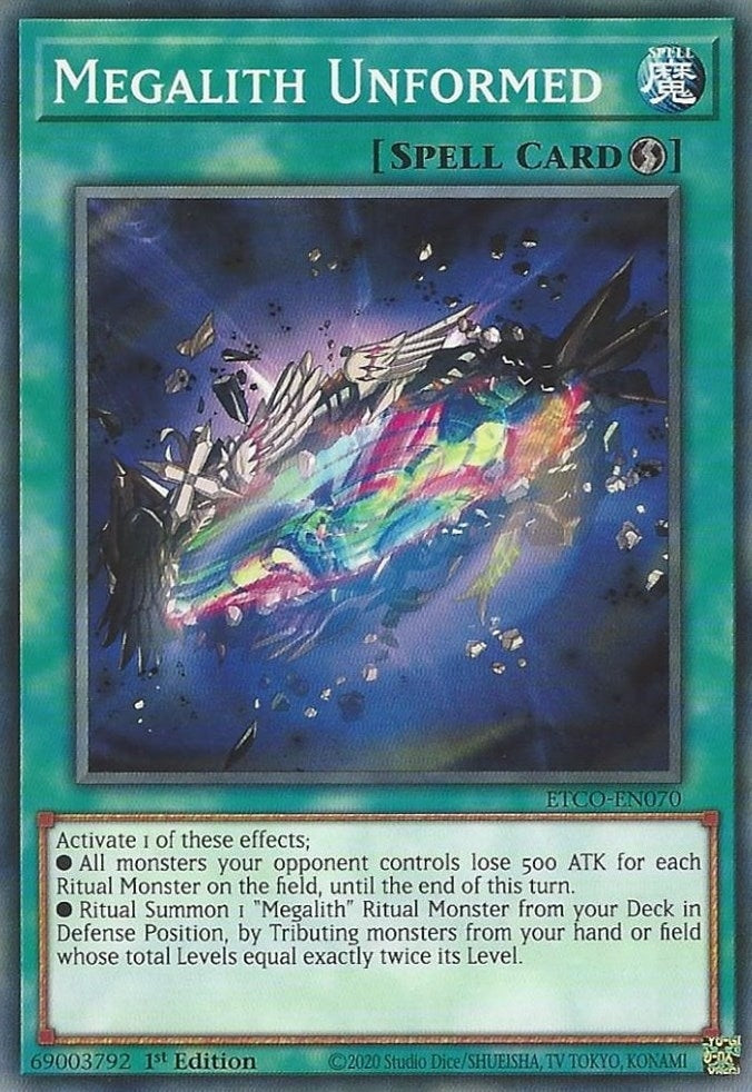 Image for Megalith Unformed (ETCO-EN070) (ETCO) - YuGiOh