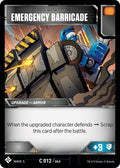Image for Emergency Barricade (12) (Titan Masters Attack) - Transformers TCG