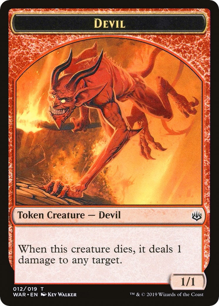 Image for Devil // Satyr Double-Sided Token (Challenger 2020) (12 // 9) (Unique and Miscellaneous Promos) - Magic: The Gathering