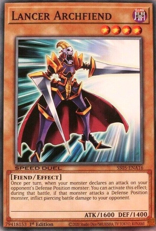 Image for Lancer Archfiend (SS05-ENA16) (SS05) - YuGiOh