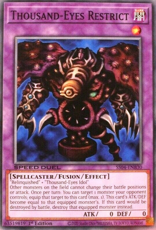 Image for Thousand-Eyes Restrict (SS04-ENB30) (SS04) - YuGiOh