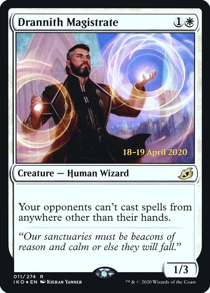 Image for Drannith Magistrate (11) (Prerelease Cards) - Magic: The Gathering