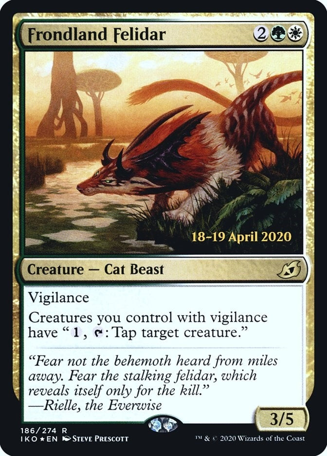 Image for Frondland Felidar (186) (Prerelease Cards) - Magic: The Gathering