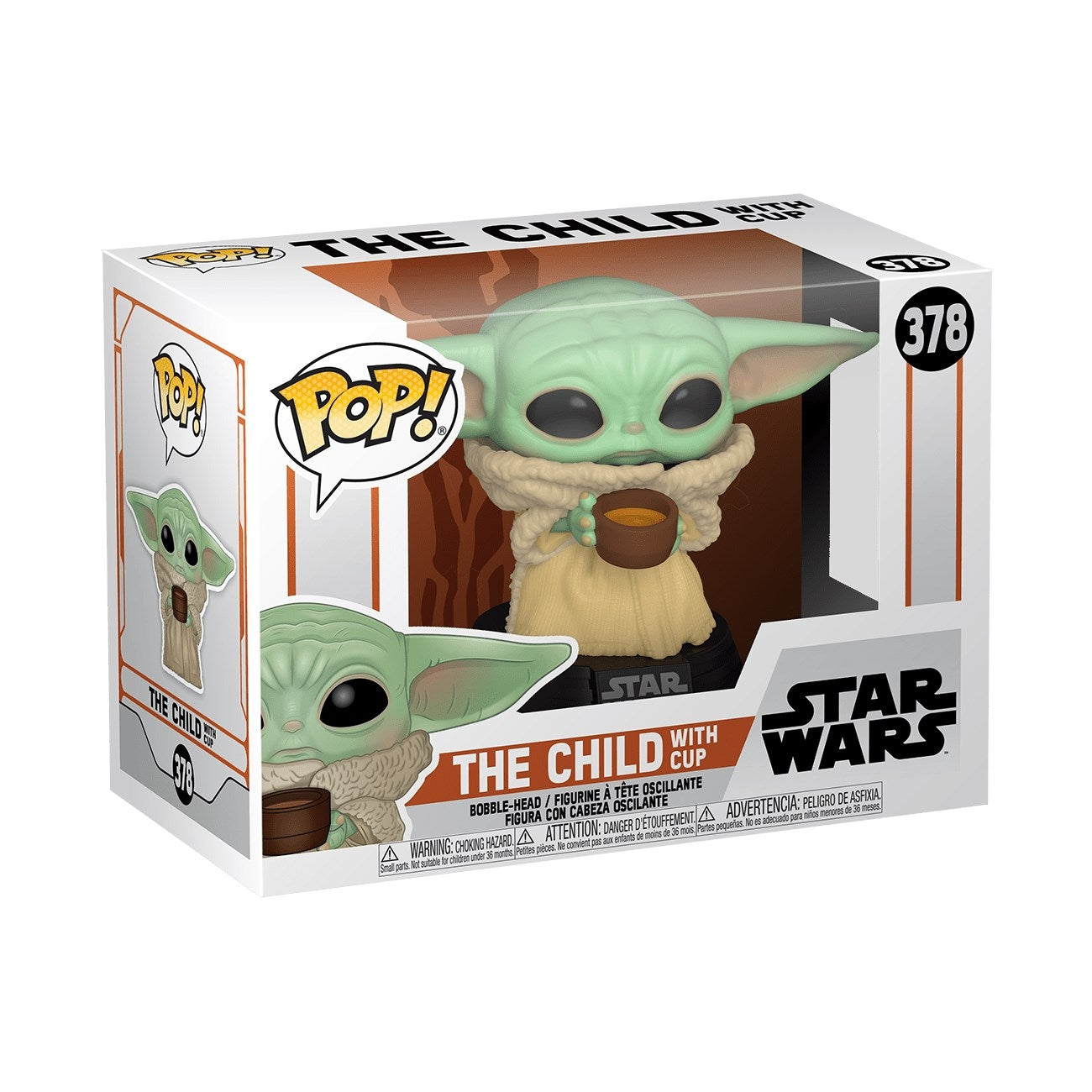 Image for Star Wars The Mandalorian: The Child with Cup (Bobble-Head) - Funko