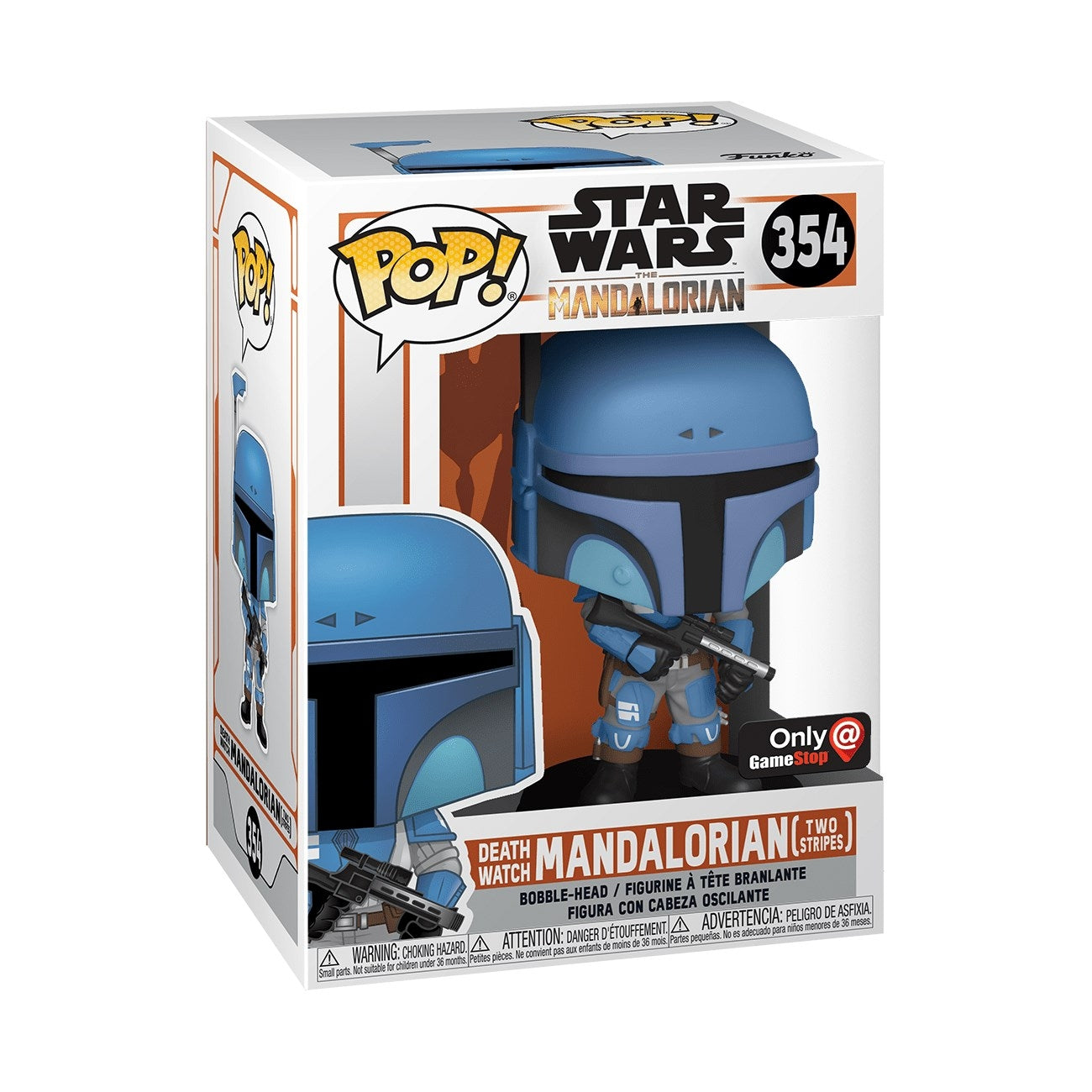 Image for Star Wars The Mandalorian: Death Watch Mandalorian (Two Stripes) (Bobble-Head) (GameStop Exclusive) - Funko