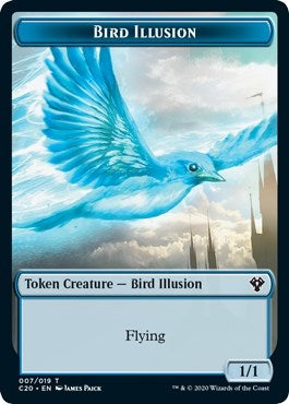 Image for Bird Illusion // Beast (011) Double-Sided Token (7 // 11) (Commander 2020) - Magic: The Gathering