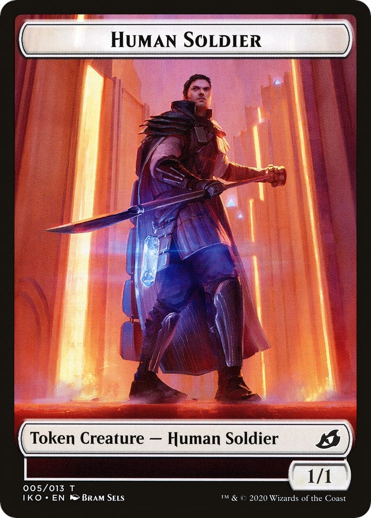 Image for Human Soldier (005) // Drake Double-Sided Token (5 // 8) (Commander 2020) - Magic: The Gathering