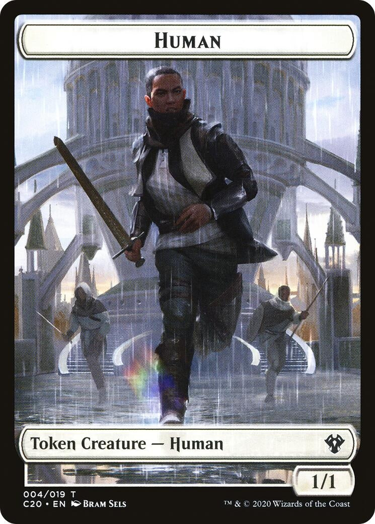 Image for Human // Treasure Double-Sided Token (4 // 19) (Commander 2020) - Magic: The Gathering