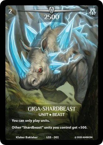 Image for Giga-Shardbeast (Full Art) (LGS-001) (Argent Saga Promos) - Argent Saga TCG