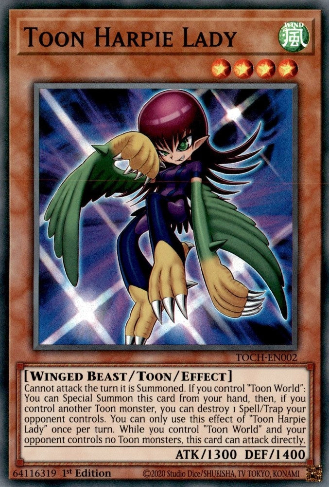 Image for Toon Harpie Lady (TOCH-EN002) (TOCH) - YuGiOh