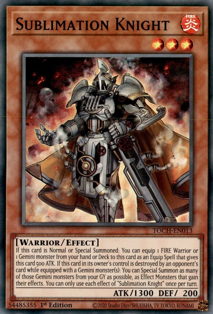 Image for Sublimation Knight (TOCH-EN013) (TOCH) - YuGiOh