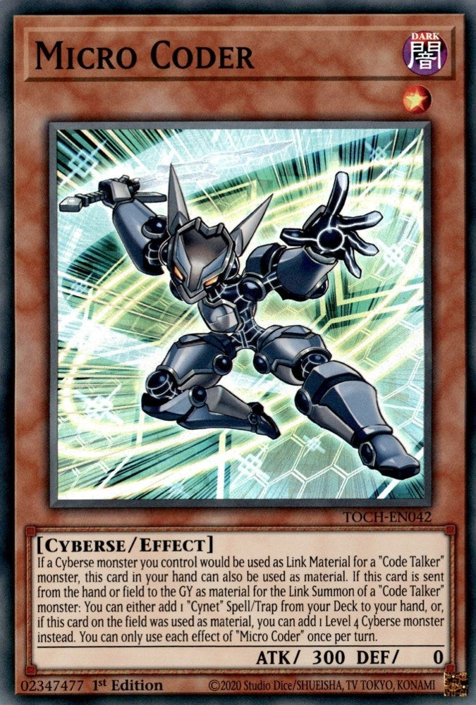 Image for Micro Coder (TOCH-EN042) (TOCH) - YuGiOh