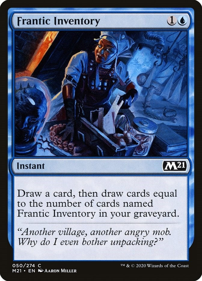 Image for Frantic Inventory (50) (Core Set 2021) - Magic: The Gathering