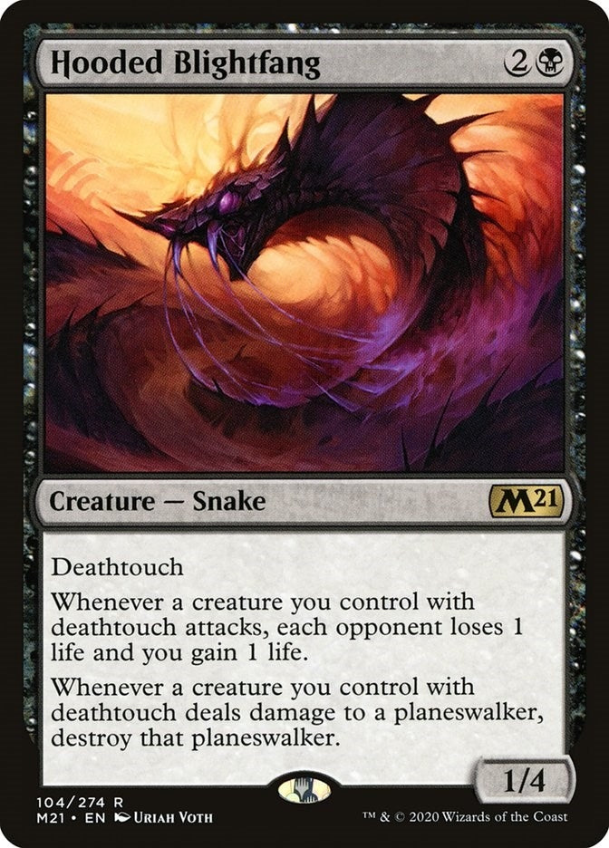 Image for Hooded Blightfang (104) (Core Set 2021) - Magic: The Gathering