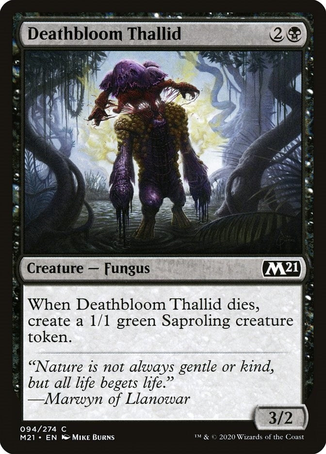 Image for Deathbloom Thallid (94) (Core Set 2021) - Magic: The Gathering