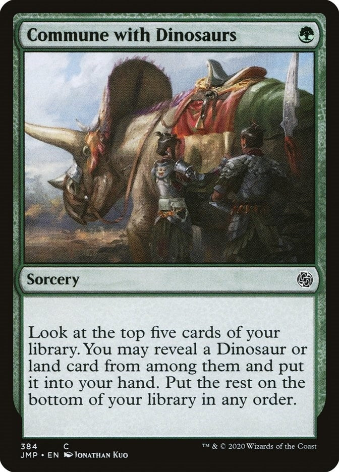 Image for Commune with Dinosaurs (384) (Jumpstart) - Magic: The Gathering