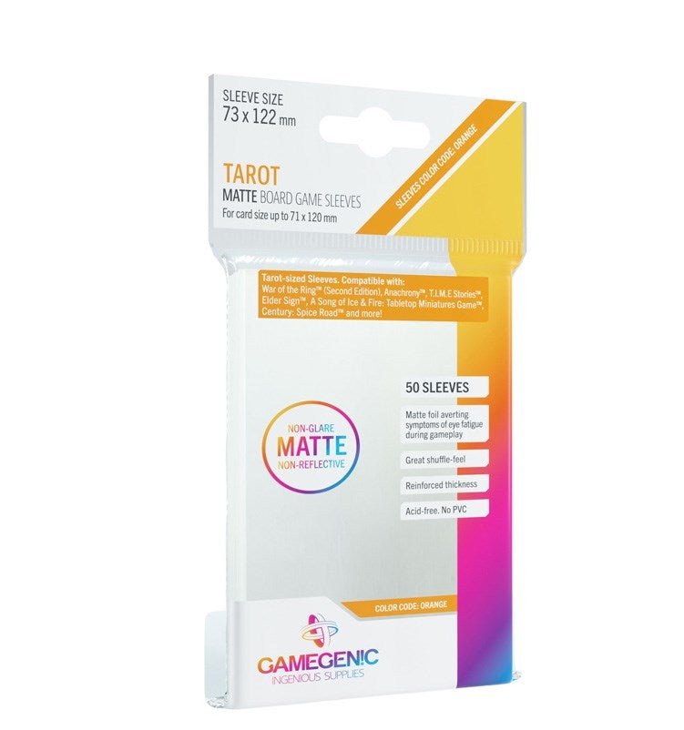 Image for GameGenic Matte Board Game Sleeves - Tarot (50-Pack) - Card Sleeves