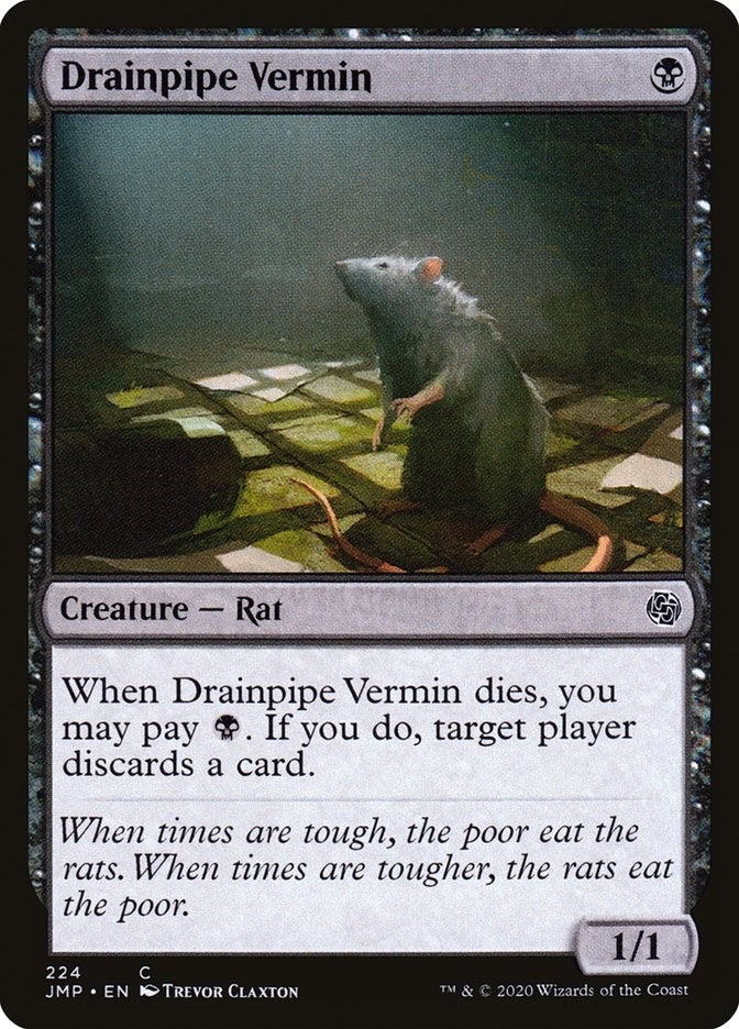 Image for Drainpipe Vermin (224) (Jumpstart) - Magic: The Gathering