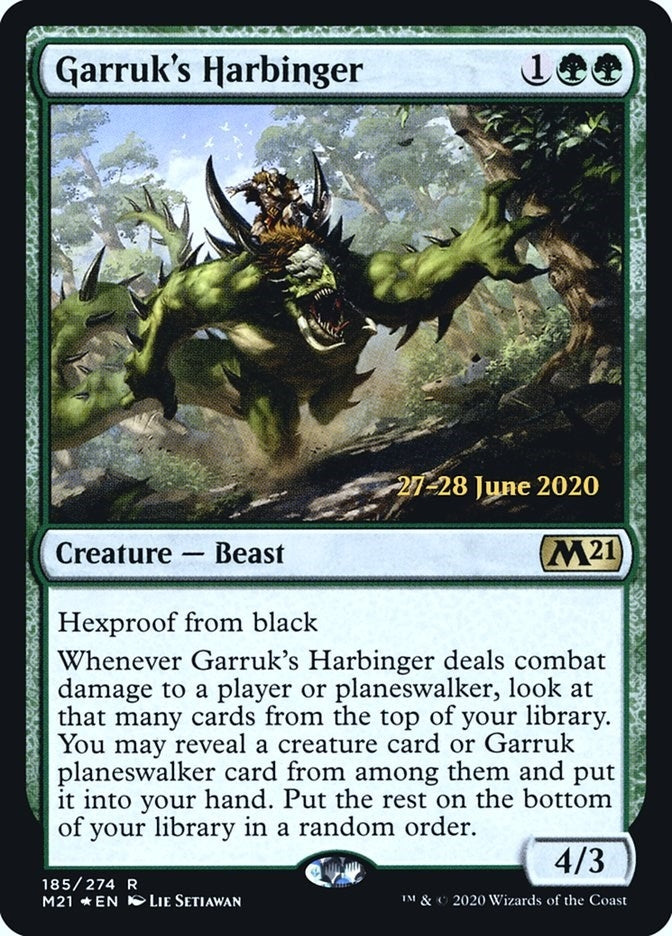 Image for Garruk's Harbinger (185) (Prerelease Cards) - Magic: The Gathering
