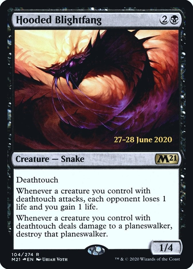 Image for Hooded Blightfang (104) (Prerelease Cards) - Magic: The Gathering