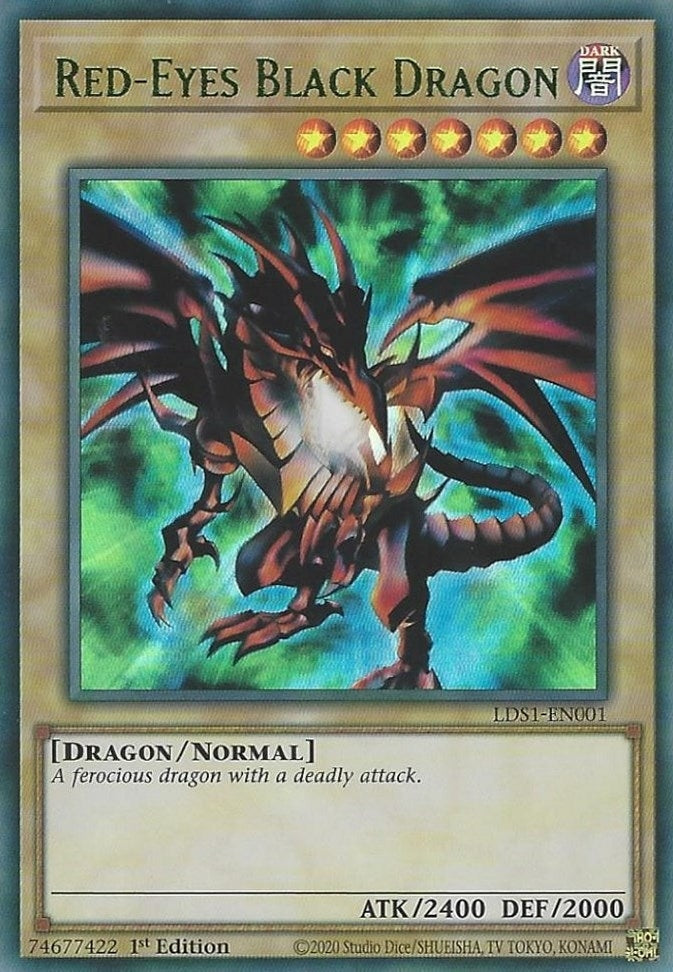 Image for Red-Eyes Black Dragon (Green) (LDS1-EN001) (LDS1) - YuGiOh