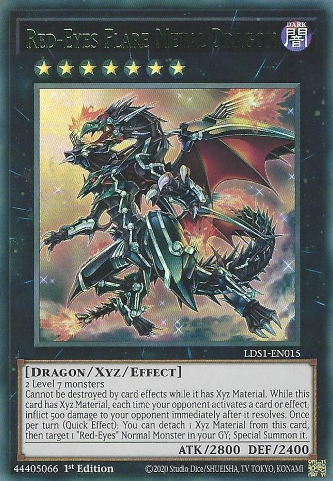 Image for Red-Eyes Flare Metal Dragon (Green) (LDS1-EN015) (LDS1) - YuGiOh