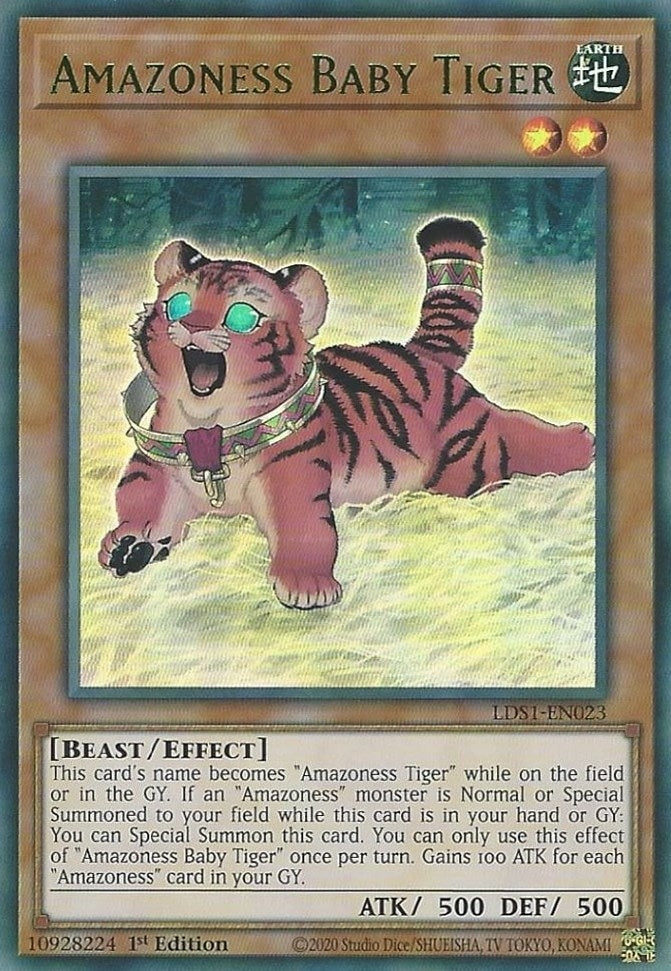 Image for Amazoness Baby Tiger (Green) (LDS1-EN023) (LDS1) - YuGiOh