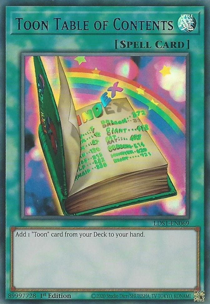 Image for Toon Table of Contents (Blue) (LDS1-EN069) (LDS1) - YuGiOh