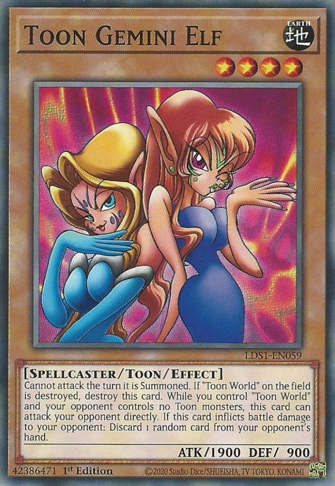Image for Toon Gemini Elf (LDS1-EN059) (LDS1) - YuGiOh