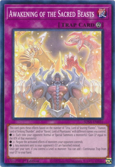 Image for Awakening of the Sacred Beasts (SDSA-EN035) (SDSA) - YuGiOh