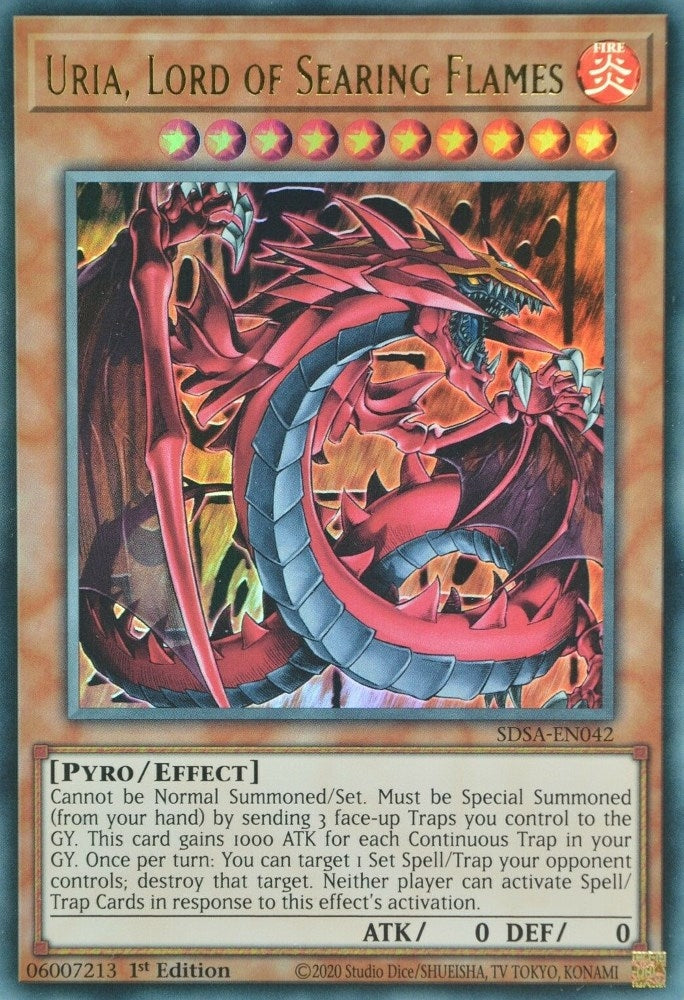 Image for Uria, Lord of Searing Flames (SDSA-EN042) (SDSA) - YuGiOh