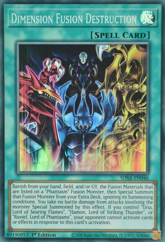 Image for Dimension Fusion Destruction (SDSA-EN046) (SDSA) - YuGiOh