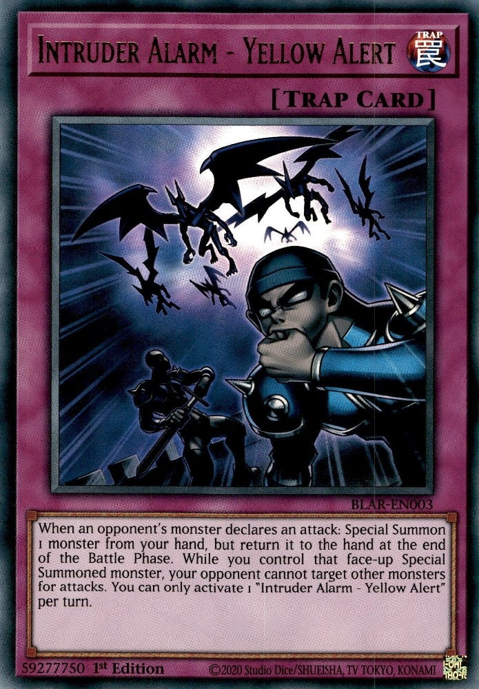 Image for Intruder Alarm - Yellow Alert (BLAR-EN003) (BLAR) - YuGiOh