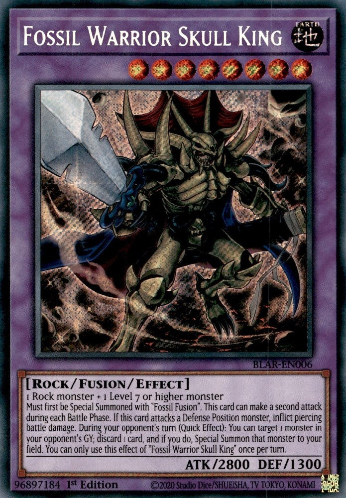 Image for Fossil Warrior Skull King (BLAR-EN006) (BLAR) - YuGiOh