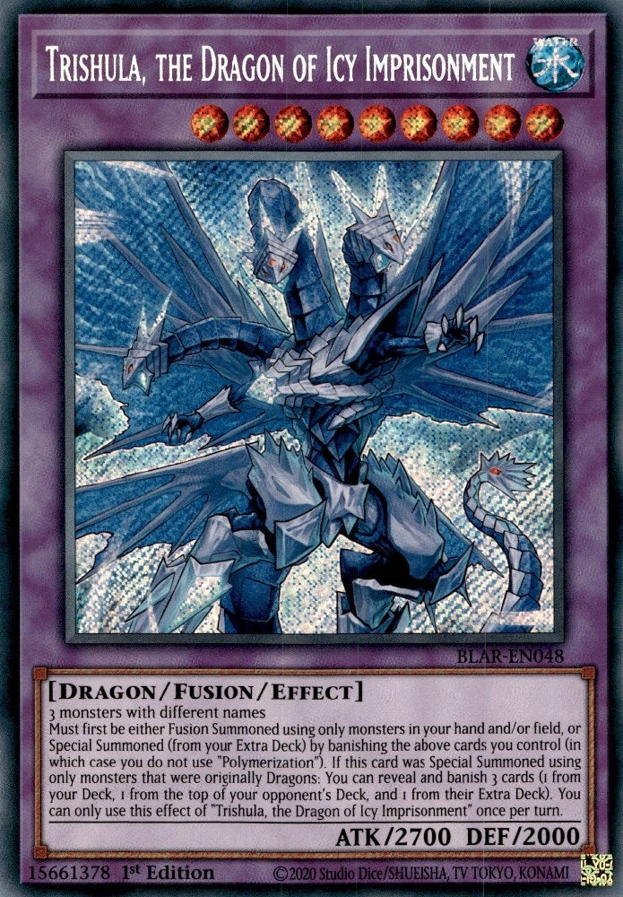 Image for Trishula, the Dragon of Icy Imprisonment (BLAR-EN048) (BLAR) - YuGiOh