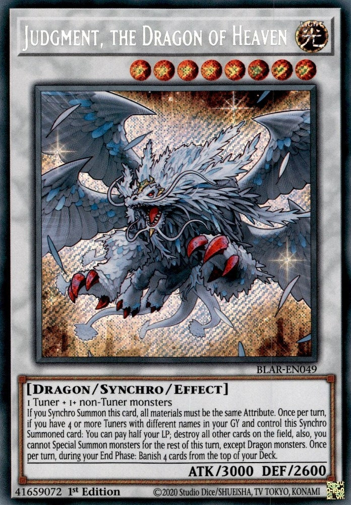 Image for Judgment, the Dragon of Heaven (BLAR-EN049) (BLAR) - YuGiOh