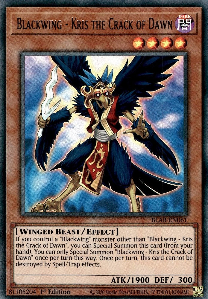 Image for Blackwing - Kris the Crack of Dawn (BLAR-EN061) (BLAR) - YuGiOh