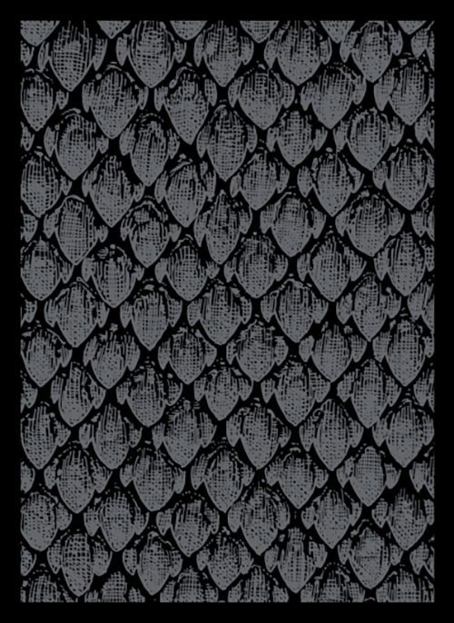 Image for Double Matte Sleeve - Dragonhide - Black (50-Pack) - Card Sleeves