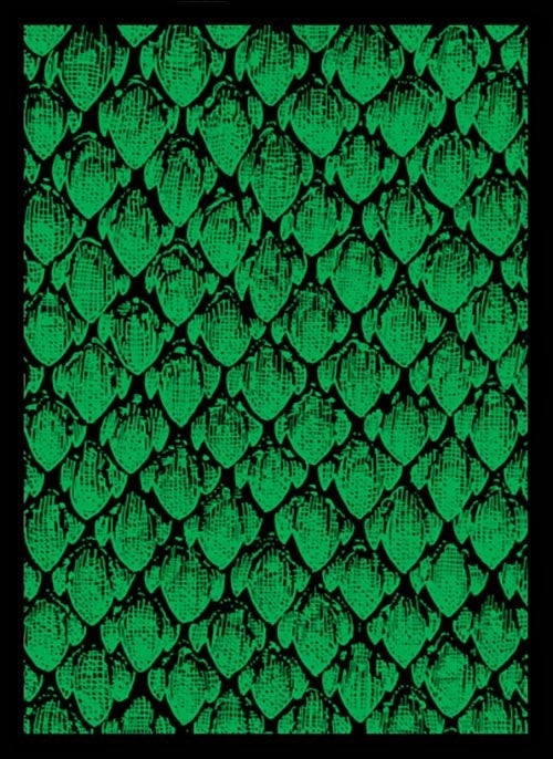Image for Double Matte Sleeve - Dragonhide - Green (50-Pack) - Card Sleeves