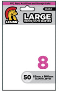 Image for Clear Board Game Sleeves - Large (50-Pack) - Card Sleeves
