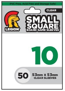 Image for Clear Board Game Sleeves - Small Square (50-Pack) - Card Sleeves